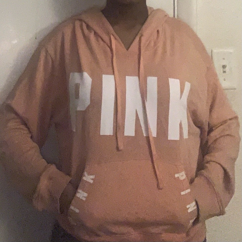 comfy oversized peach PINK hoodie